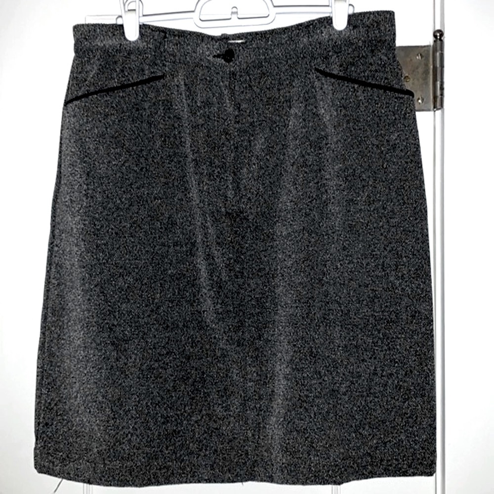 Talbots Skirt, Classic Silhouette, Contrast Trim, Pockets, Versatile, Comfy, EUC